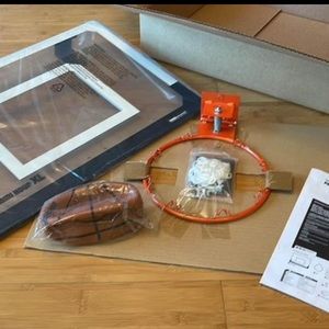 XL Mini Basketball Hoop Over The Door - Shatter Resistant 23x16 Portable